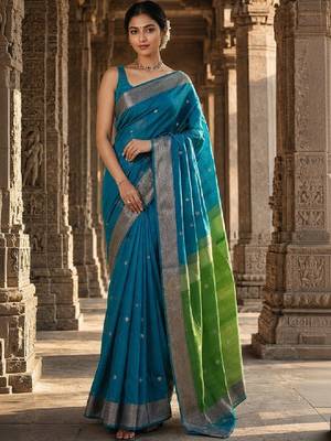 Woven design zari designer kanjeevaram saree 1