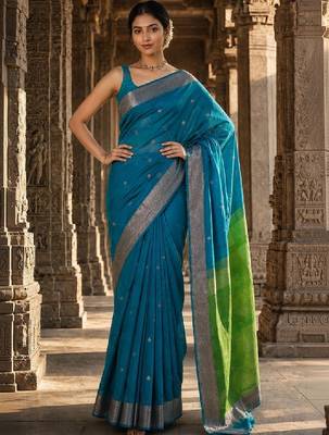 Woven design zari designer kanjeevaram saree 4