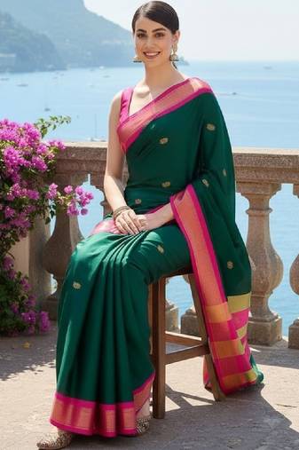 Zari pure cotton kanjeevaram saree
