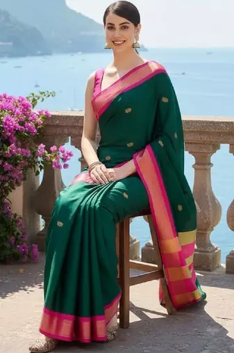 Zari pure cotton kanjeevaram saree