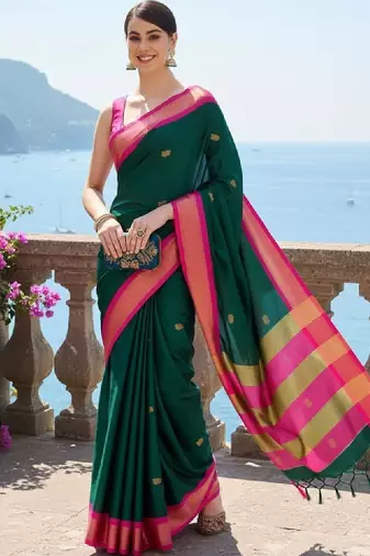 Zari pure cotton kanjeevaram saree