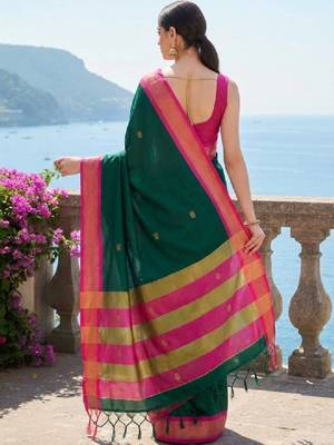 Zari pure cotton kanjeevaram saree 3
