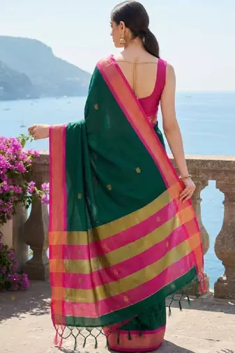 Zari pure cotton kanjeevaram saree
