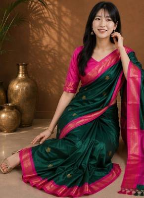 Zari pure cotton kanjeevaram saree 1