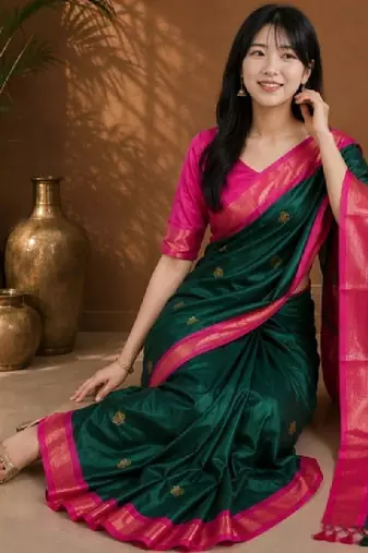 Zari pure cotton kanjeevaram saree
