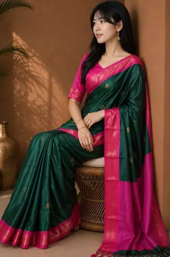 Zari pure cotton kanjeevaram saree