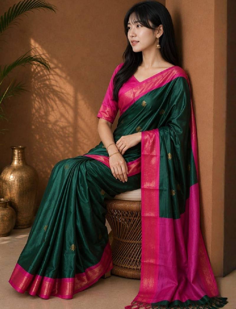 Zari pure cotton kanjeevaram saree