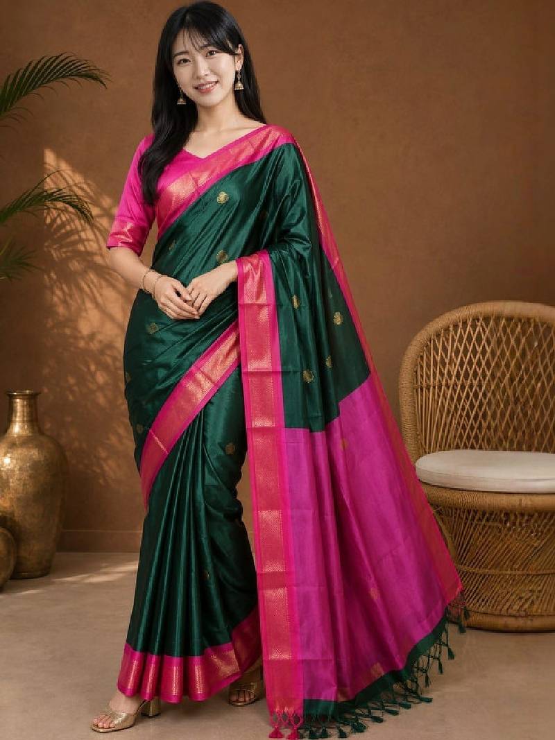 Zari pure cotton kanjeevaram saree