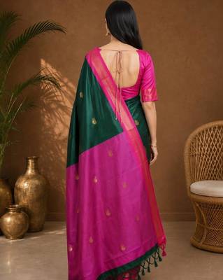 Zari pure cotton kanjeevaram saree 4