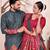 Grey color dola silk patola with foil printed kurta set