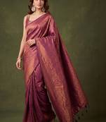 Woven design zari art silk kanjeevaram saree