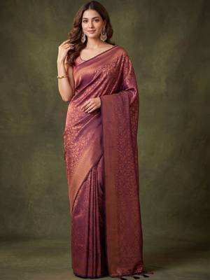 Woven design zari art silk kanjeevaram saree 3