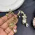 Kundan Green Stone Ear Cuff Earrings, Indian Bridal Jewelry, Floral Ear Climbers