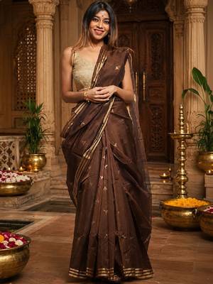 Woven design zari designer kanjeevaram saree 1
