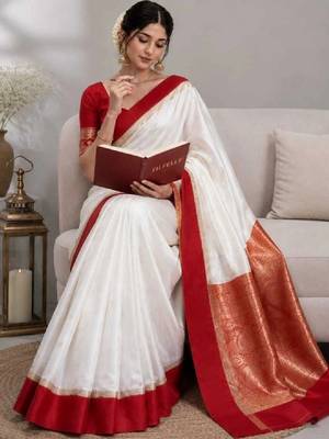 Zari art silk kanjeevaram women saree 4