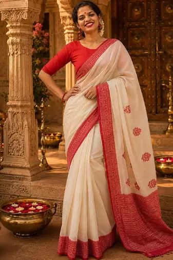 Floral designer kanjeevaram saree