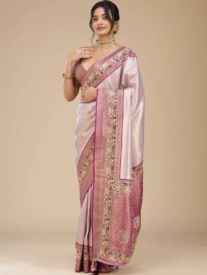 Woven design zari art silk kanjeevaram saree 1