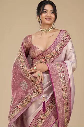 Woven design zari art silk kanjeevaram saree