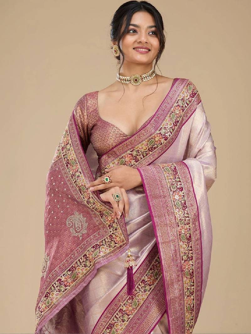 Woven design zari art silk kanjeevaram saree