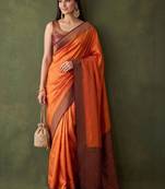 Woven design zari art silk kanjeevaram saree
