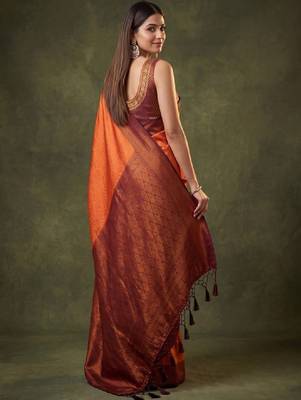 Woven design zari art silk kanjeevaram saree 2