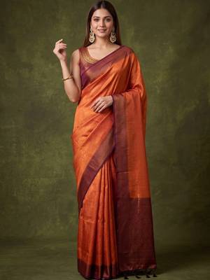 Woven design zari art silk kanjeevaram saree 3