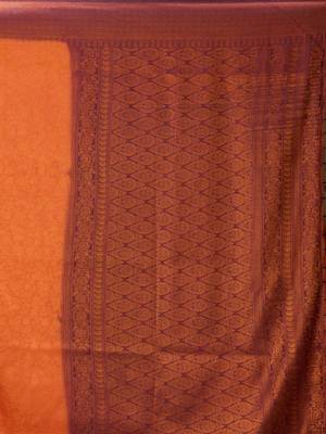Woven design zari art silk kanjeevaram saree 4