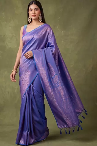 Woven design zari art silk kanjeevaram saree