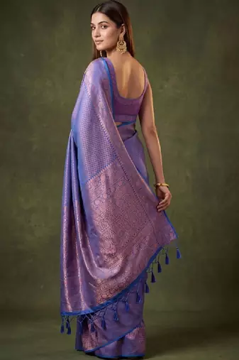 Woven design zari art silk kanjeevaram saree