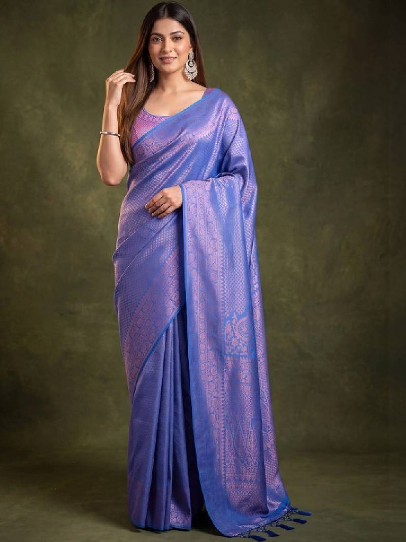 Woven design zari art silk kanjeevaram saree