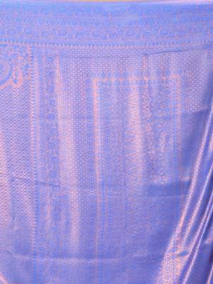 Woven design zari art silk kanjeevaram saree 4