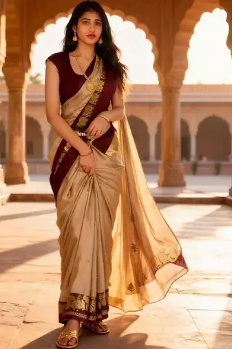 Zari pure cotton kanjeevaram saree