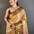 Woven design zari silk blend kanjeevaram saree
