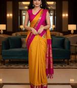 Ethnic motifs zari art silk kanjeevaram saree