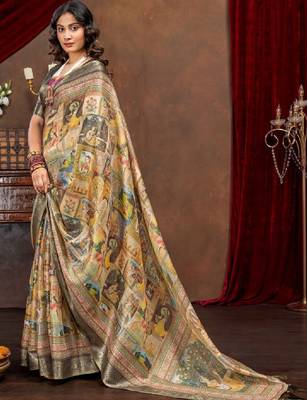 Ethnic motifs zari designer kanjeevaram saree 2