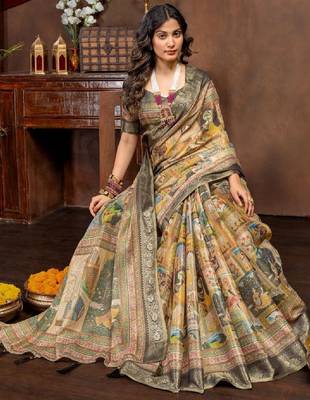 Ethnic motifs zari designer kanjeevaram saree 3
