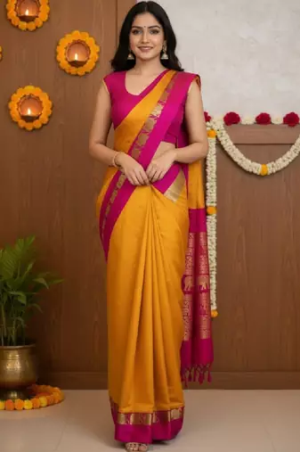 Zari pure cotton kanjeevaram saree
