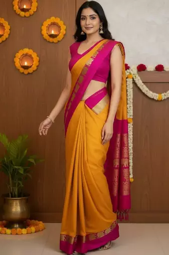 Zari pure cotton kanjeevaram saree