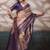 Ethnic motifs zari silk blend handloom kanjeevaram saree