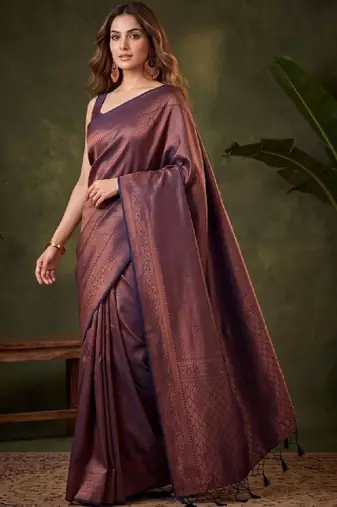 Woven design zari art silk kanjeevaram saree