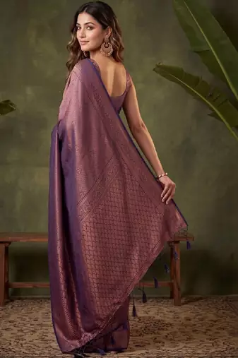 Woven design zari art silk kanjeevaram saree
