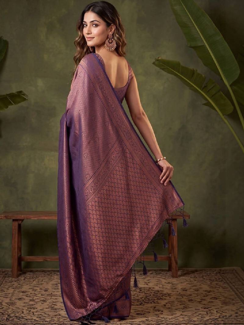 Woven design zari art silk kanjeevaram saree