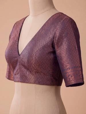 Woven design zari art silk kanjeevaram saree 4
