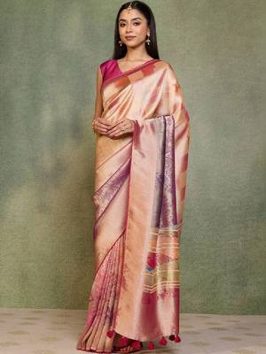 Woven design zari kanjeevaram saree 1