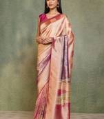 Woven design zari kanjeevaram saree