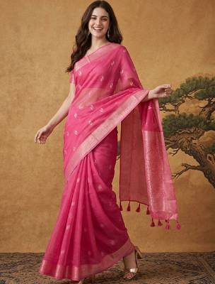 Woven design zari pure cotton handloom kanjeevaram saree 1