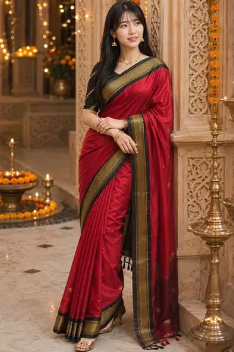 Zari pure cotton kanjeevaram saree