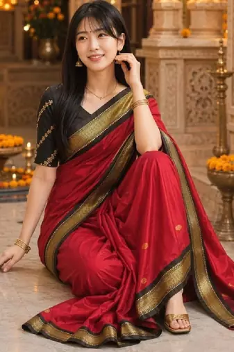 Zari pure cotton kanjeevaram saree