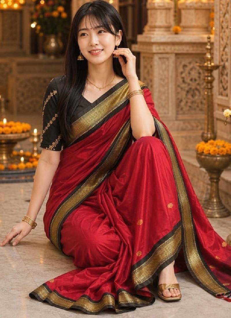 Zari pure cotton kanjeevaram saree