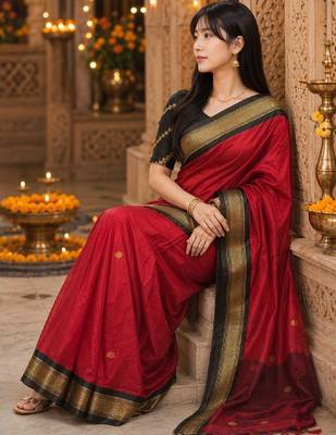 Zari pure cotton kanjeevaram saree 3